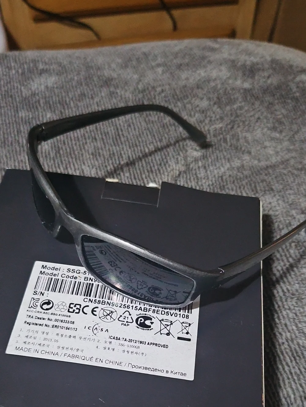 Boys Black Sporty Wrap Sunglasses